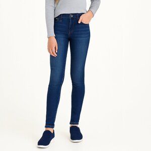 Jordache Skinny Jeans Adjustable Waist Button Zip Closure Dark Wash Size 12